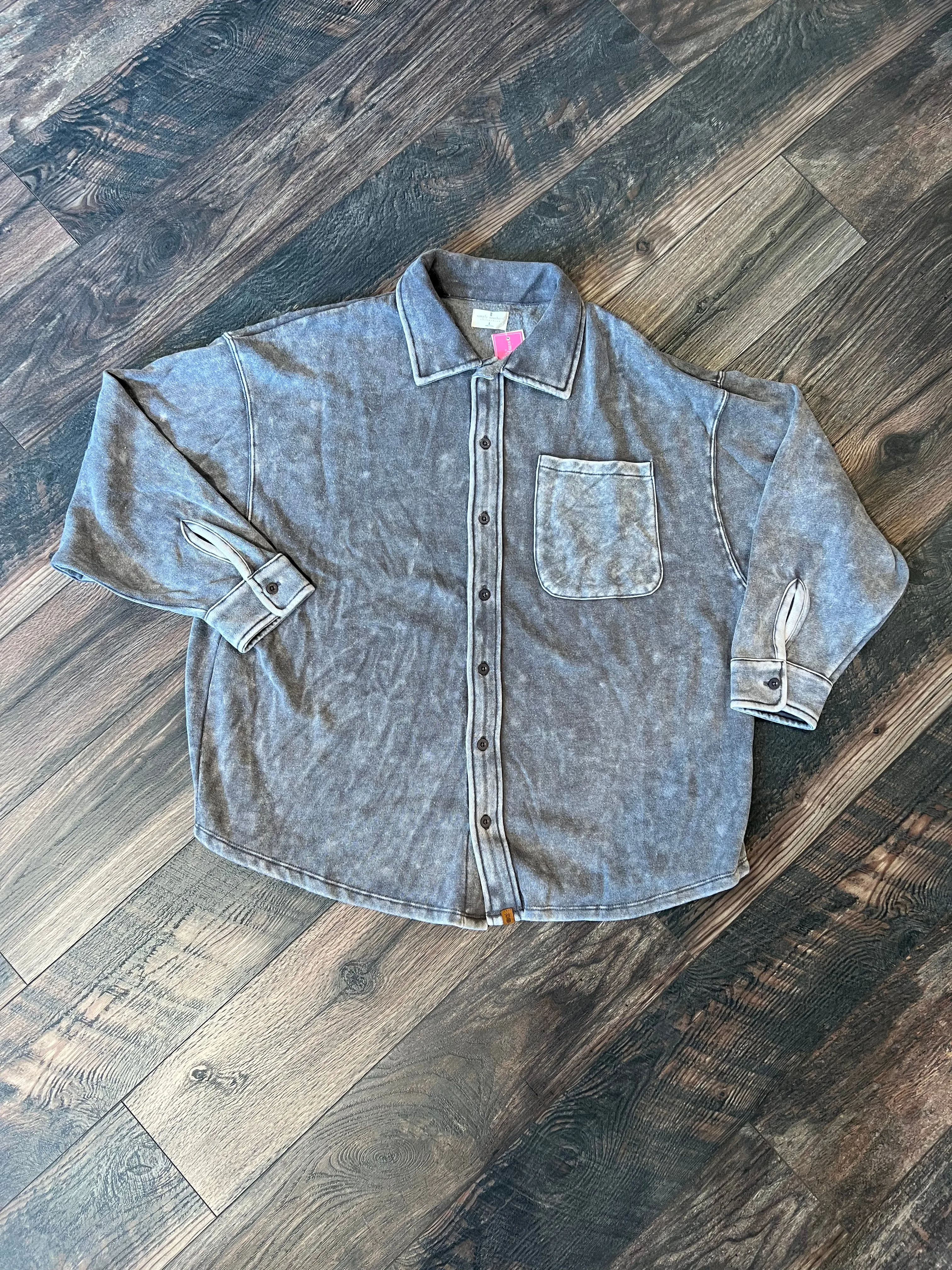 Simply Southern Shacket Lead Acid Wash