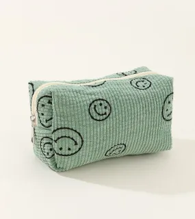 Smiley Face Cosmetic Bag- 2 Colors!