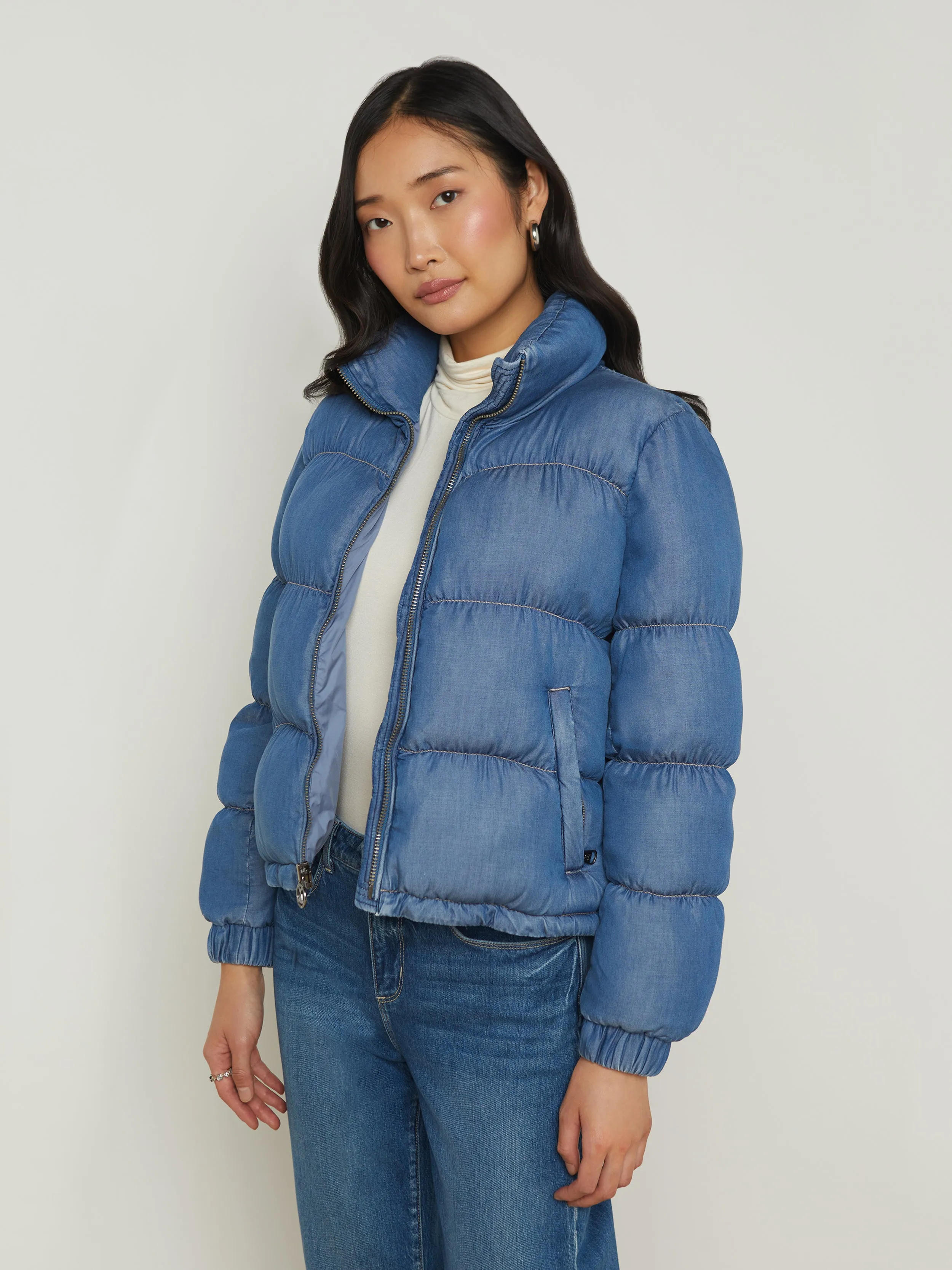 Stowe Denim Down Puffer Jacket