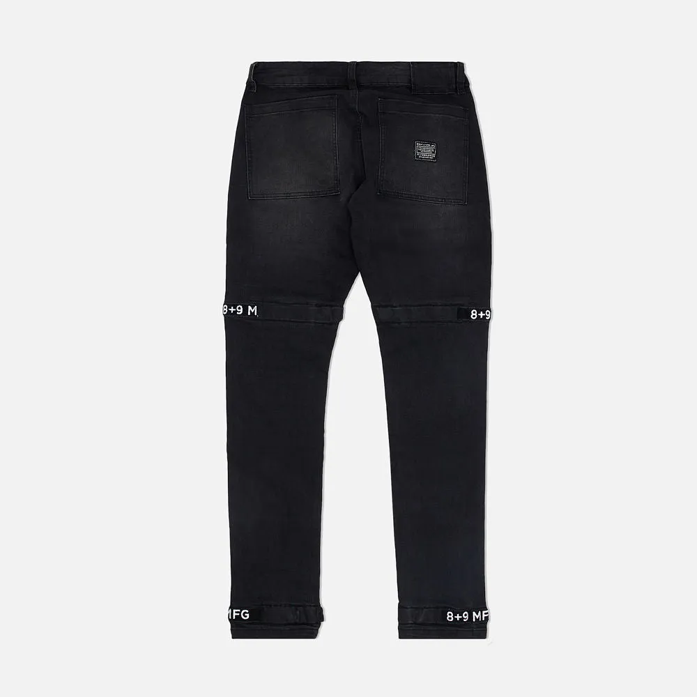 Strapped Up Slim Utility Jeans Black OG