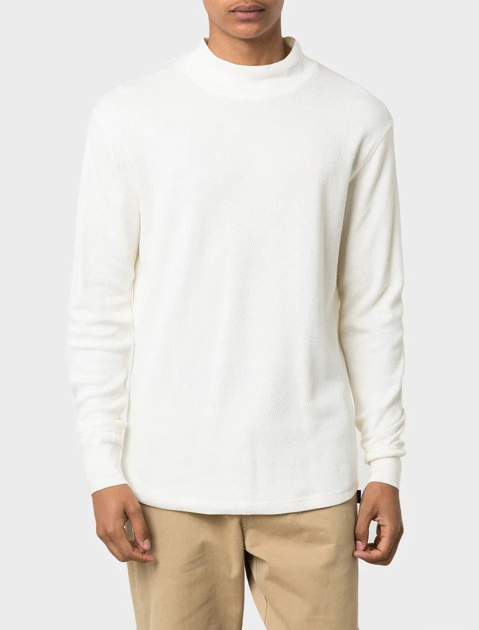 Stussy Mock Thermal Mens Shirt - Natural