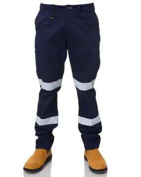 Taped Biomotion Stretch Cotton Drill Cargo Pants - Navy