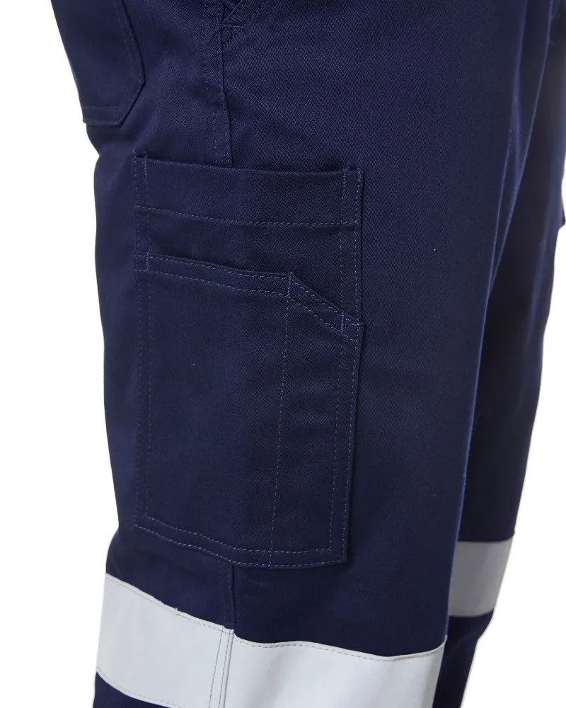 Taped Biomotion Stretch Cotton Drill Cargo Pants - Navy