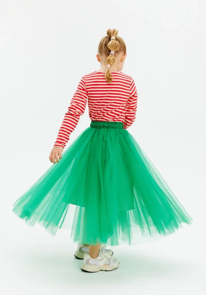 The Heaven Tulle Skirt - Bright Green - KIDS