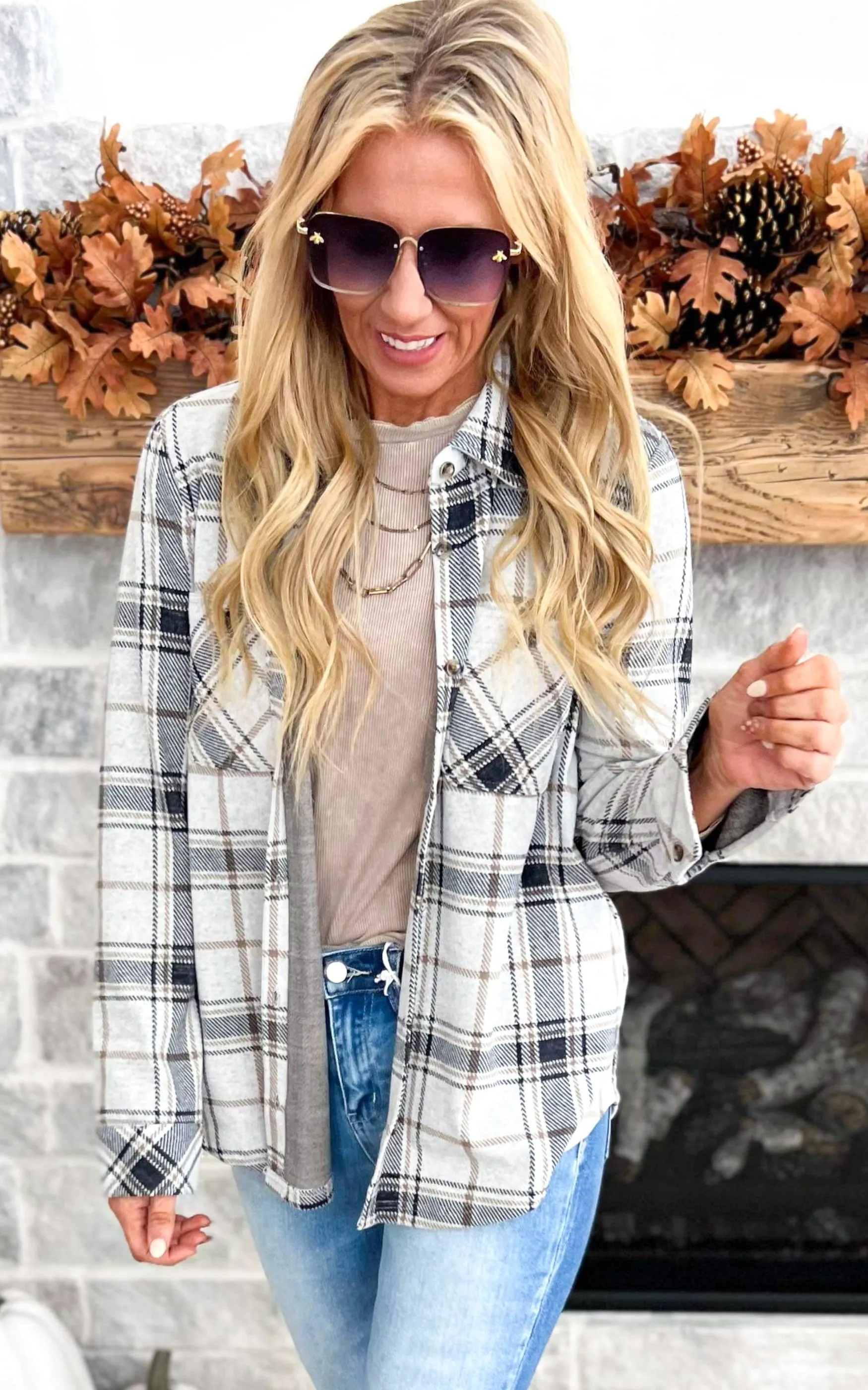 The Lewis Plaid Shirt - Black