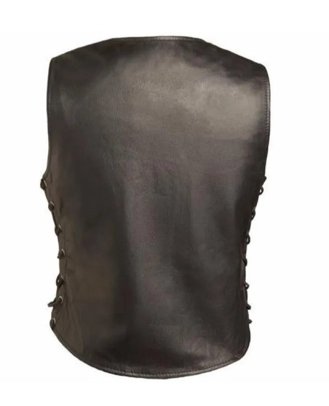 The "Ella" Tall Leather Vest