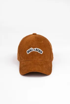 The Sun of a Beach Brown Corduroy | Baseball Cap