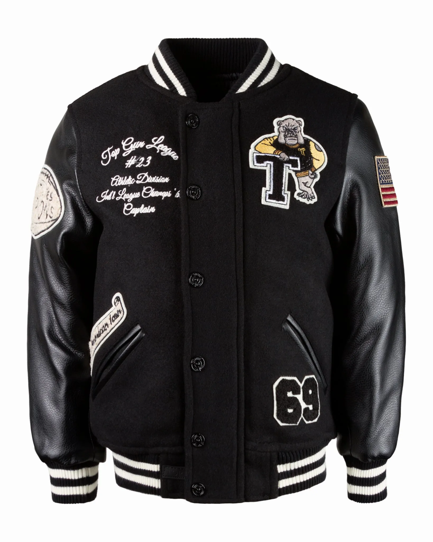 TOP GUN® KIDS BULLDOG VARSITY JACKET