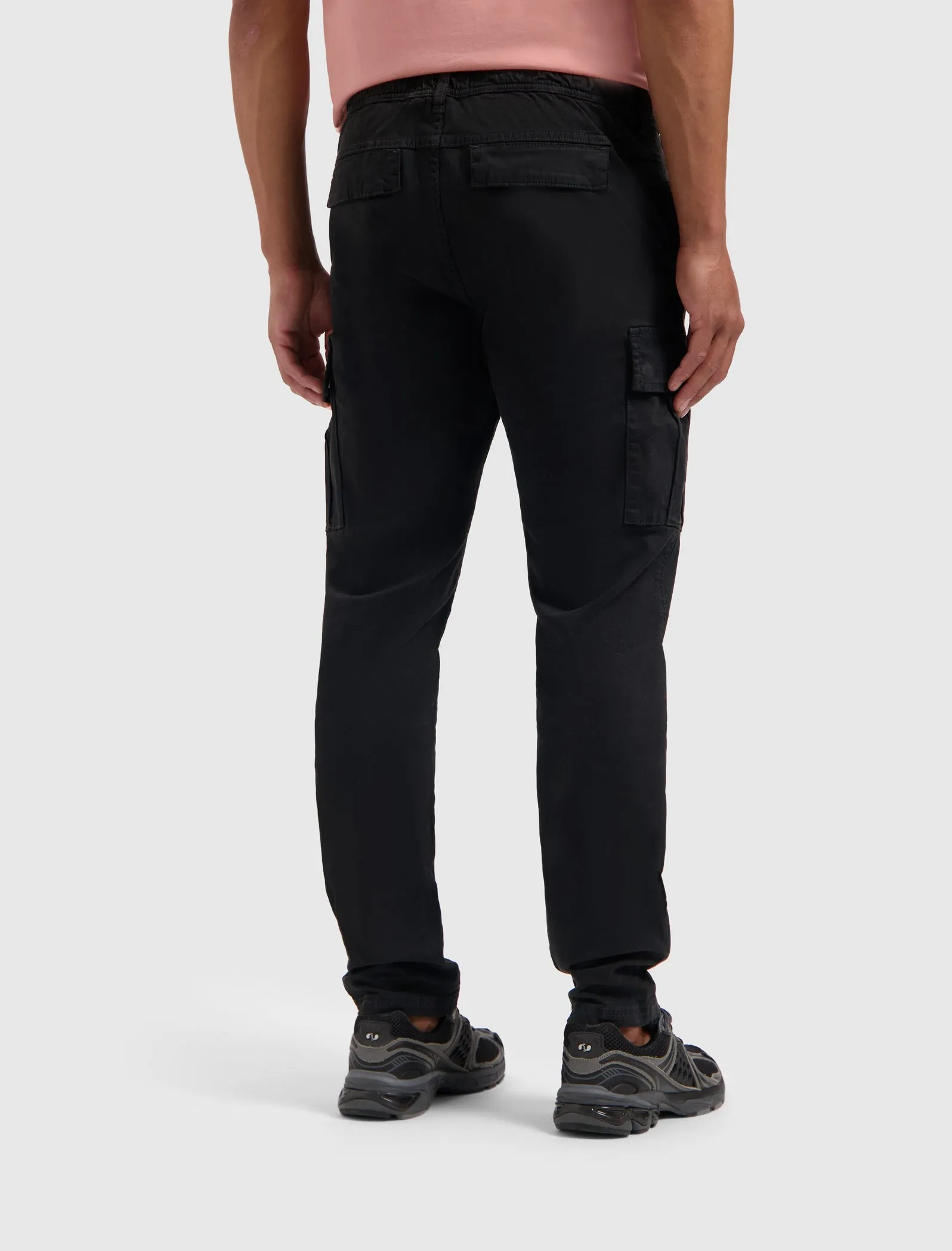 Twill Cargo Pants | Black