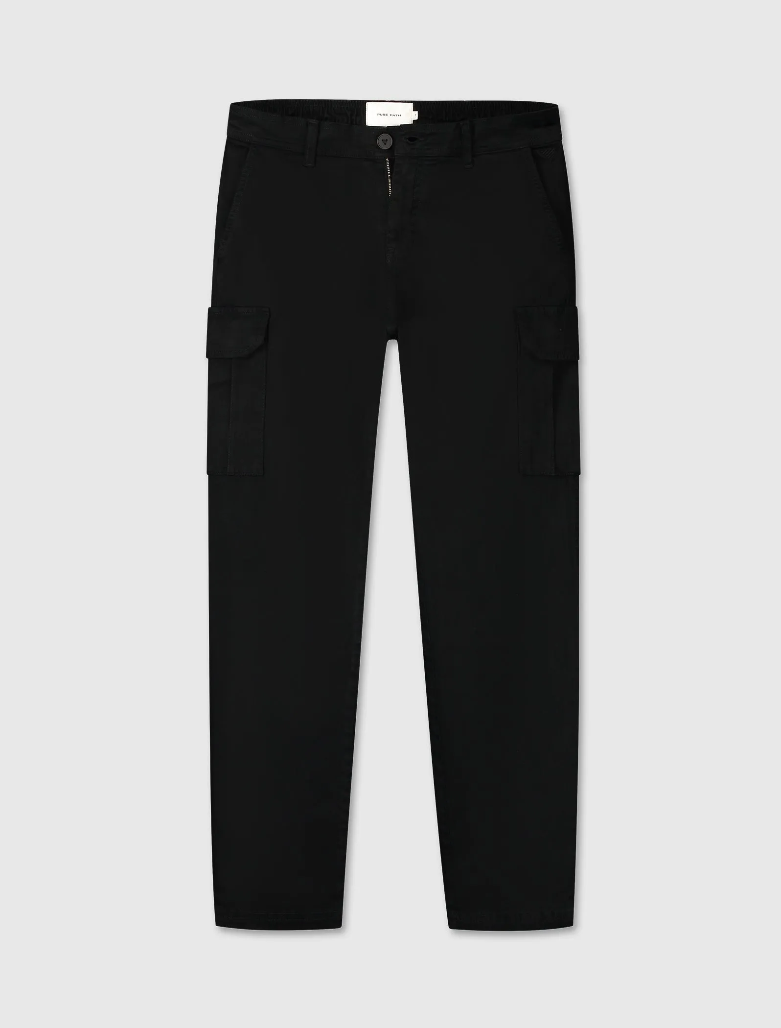 Twill Cargo Pants | Black