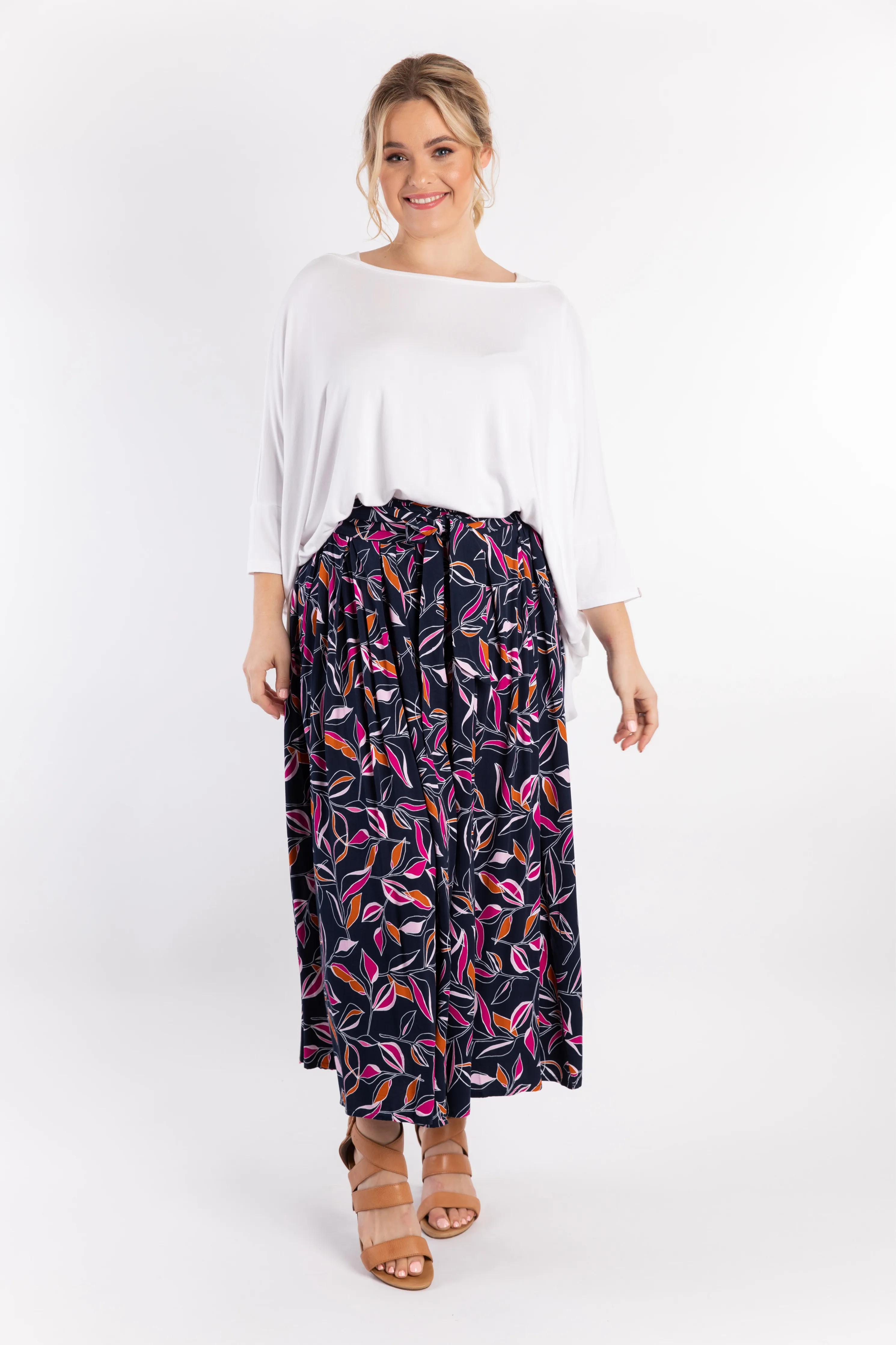 Twirl Tie Skirt | Botanical Night | FINAL SALE