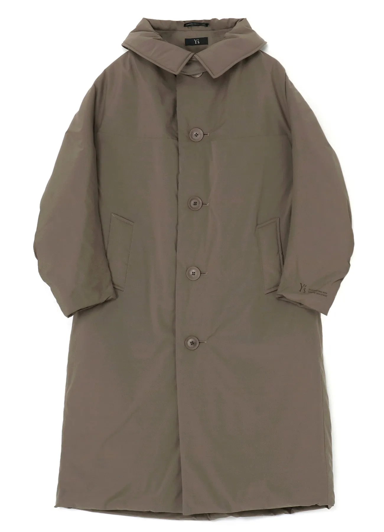 TYPEWRITER POLYESTER CAPE COAT