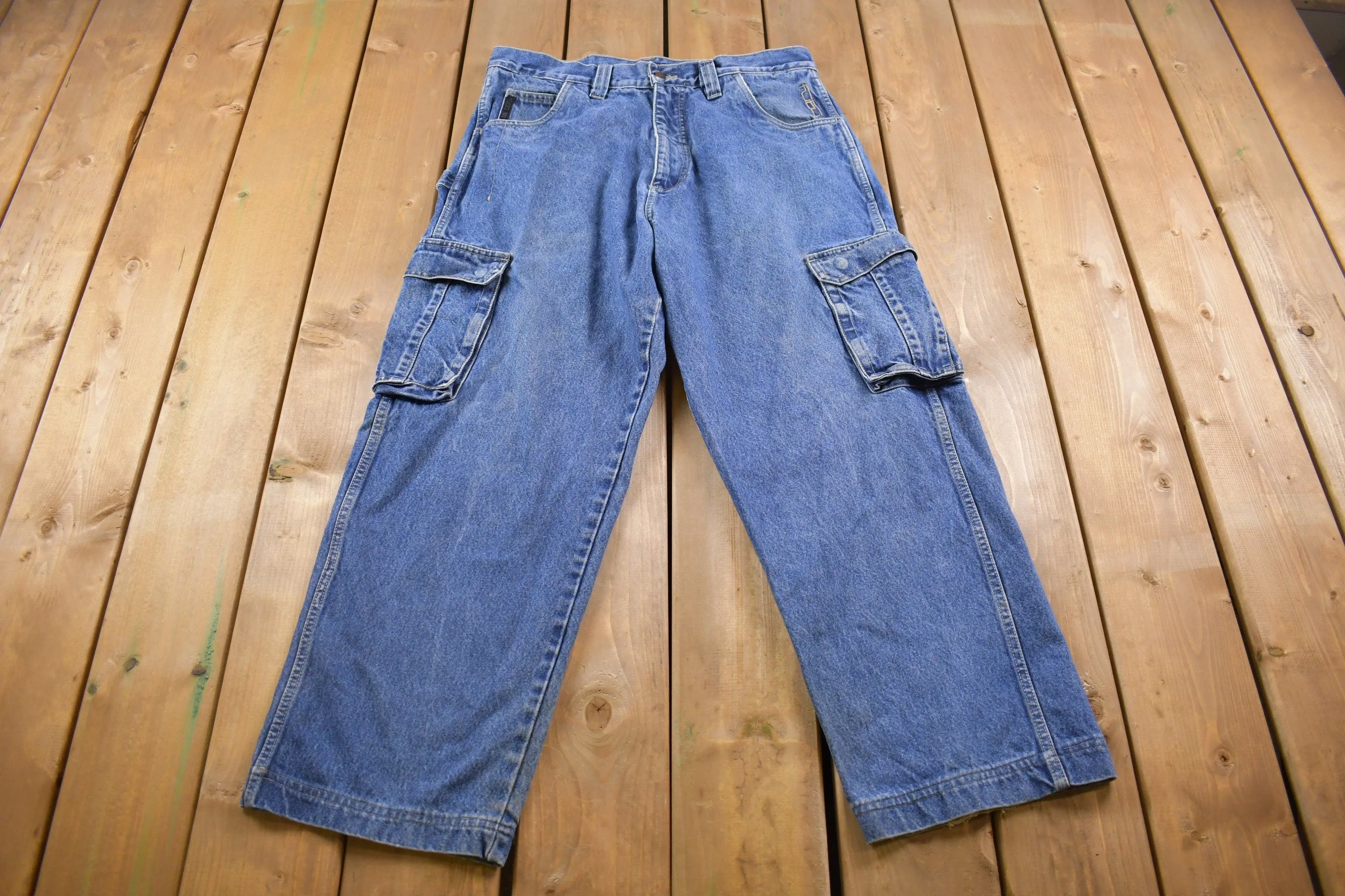 Vintage 1990's FUBU Cargo Jeans 34 x 29