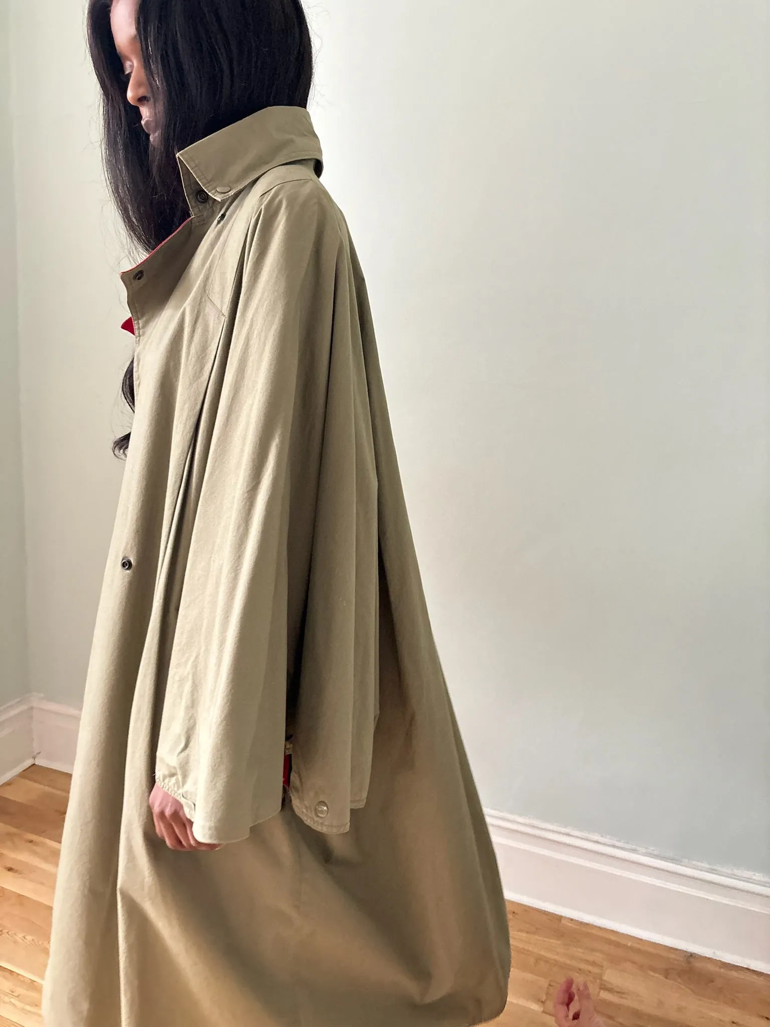 Vintage Saks Fifth Avenue cape trench coat