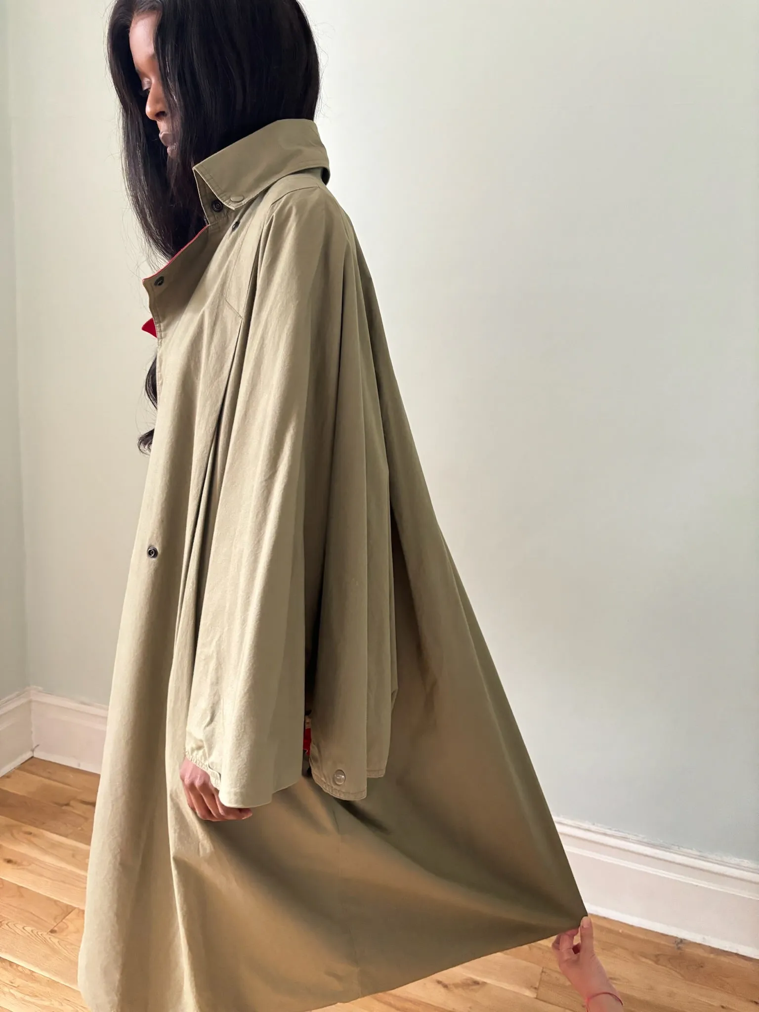 Vintage Saks Fifth Avenue cape trench coat