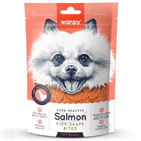 Wanpy Dog Oven-Roasted Salmon Fish Shape Bites 100g