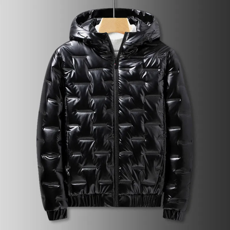 Winter men's plus size thick padded jacket