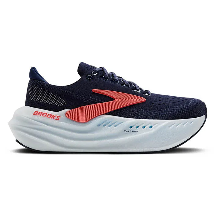 Womens Brooks Running Glycerin Max in Peacoat/Blue Ribbon/Hot Coral