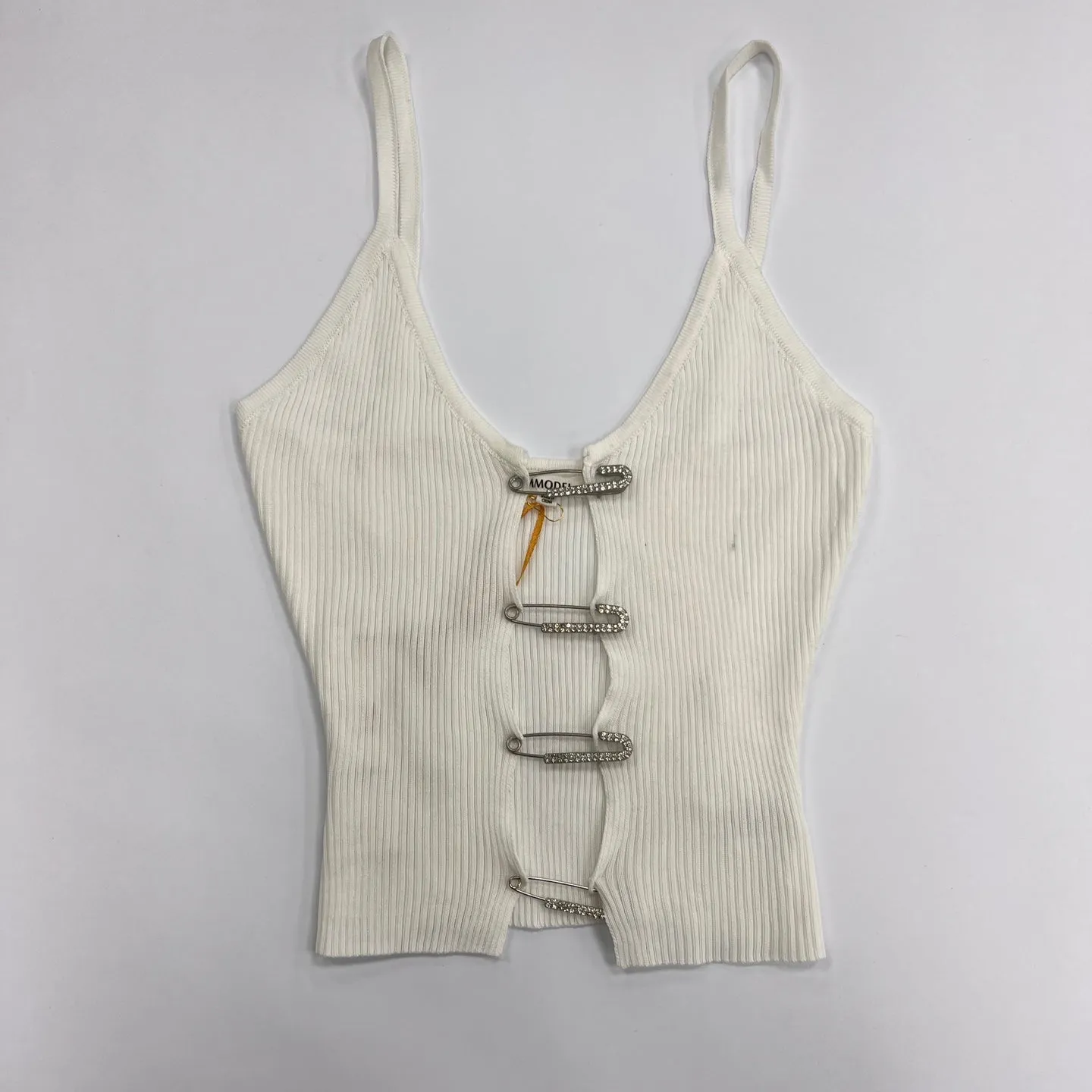 Women's Spaghetti Strap Pin Crop Top