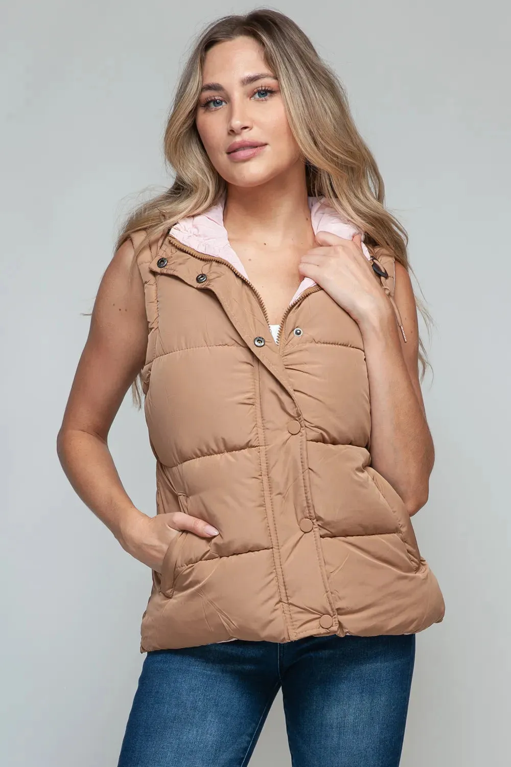 Women’s zip up hooded Vest