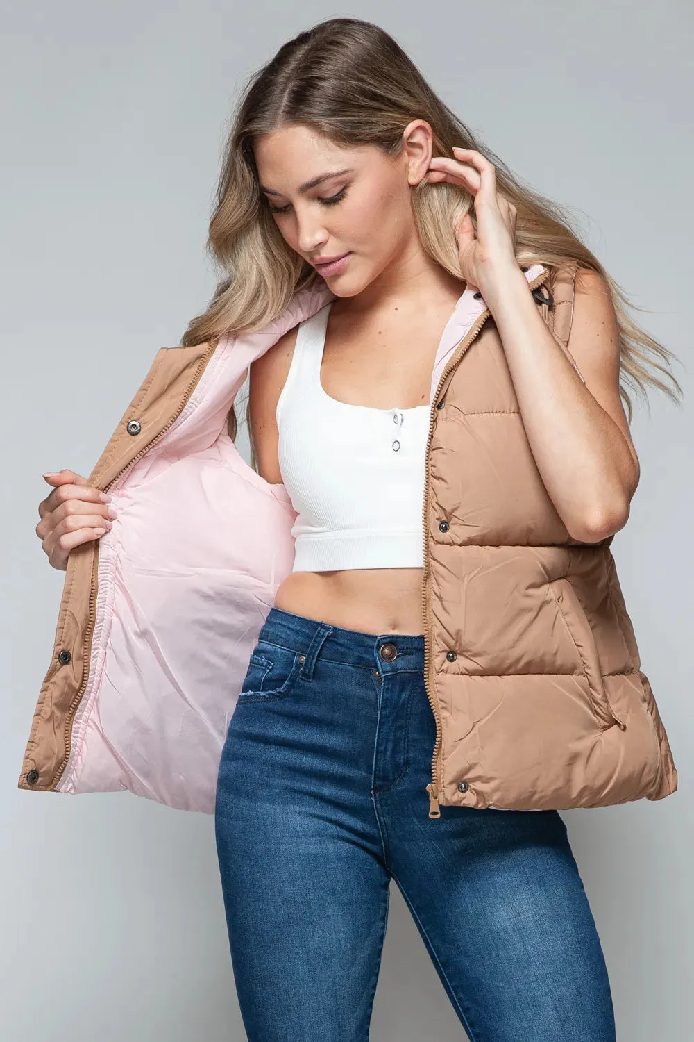 Women’s zip up hooded Vest